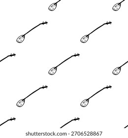 : hand-drawn black and white seamless patterns cute simple line-art doodles. Each repeatable design includes playful minimalist illustrations suitable for backgrounds, packaging, textiles, wallpaper
