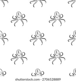 : dibujados a mano patrones sin costuras en blanco y negro lindos garabatos simples de arte lineal. Cada diseño repetible incluye ilustraciones minimalistas lúdicas adecuadas para fondos, empaques, textiles, Fondo de pantalla

