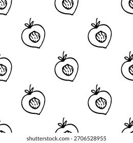 : dibujados a mano patrones sin costuras en blanco y negro lindos garabatos simples de arte lineal. Cada diseño repetible incluye ilustraciones minimalistas lúdicas adecuadas para fondos, empaques, textiles, Fondo de pantalla

