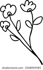 Handdrawn blackwhite bw sketch scratch scrawl doodle flower flora nature abstract abstractflower floral beautiful plant leaf leaves garden gardening