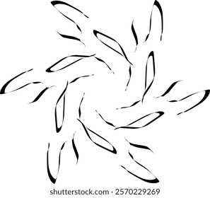 Handdrawn blackwhite bw sketch scratch scrawl doodle flower flora nature radial line radialline radialflower symmetricalflower symmetricalline circleline circle abstractflower abstract abstractline