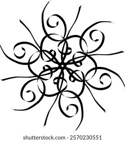 Handdrawn blackwhite bw sketch scratch scrawl doodle flower flora nature radial line radialline radialflower symmetricalflower symmetricalline circleline circle abstractflower abstract abstractline