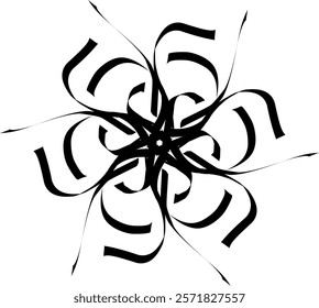 Handdrawn blackwhite bw sketch scratch scrawl doodle flower flora nature radial line radialline radialflower symmetricalflower symmetricalline circleline circle abstractflower abstract abstractline