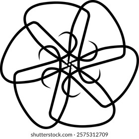 Handdrawn blackwhite bw sketch scratch scrawl doodle flower flora nature radial line radialline radialflower symmetricalflower symmetricalline circleline circle abstractflower abstract abstractline