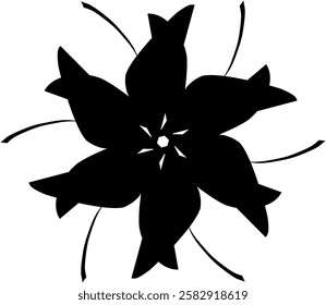 Handdrawn blackwhite sketch scratch scrawl doodle flower flora nature radial line radialline radialflower symmetricalflower symmetricalline circleline circle abstractflower abstract abstractline cycle