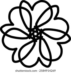 Handdrawn blackwhite sketch scratch scrawl doodle flower flora nature radial line radialline radialflower symmetricalflower symmetricalline circleline circle abstractflower abstract abstractline cycle