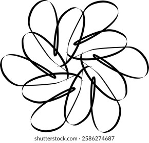 Handdrawn blackwhite sketch scratch scrawl doodle flower flora nature radial line radialline radialflower symmetricalflower symmetricalline circleline circle abstractflower abstract abstractline cycle