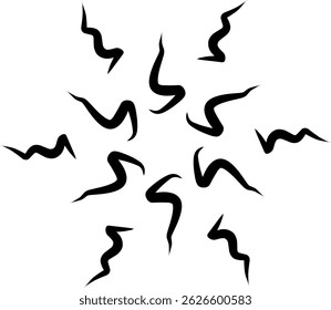 Desenhado à mão preto branco rascunho rabiscar rabiscar flor flora natureza radial radial radial radial radial simetricalflower simetricaline circleline círculo abstrato abstrato abstrato abstrato ciclo de linha