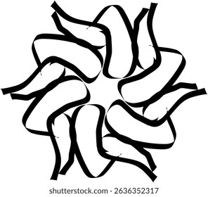Handdrawn, blackwhite, sketch, scratch, scrawl, doodle, flower, flora, nature, radial, line, radialline, radialflower, symmetricalflower, symmetricalline, circleline, circle, abstractflower, abstract