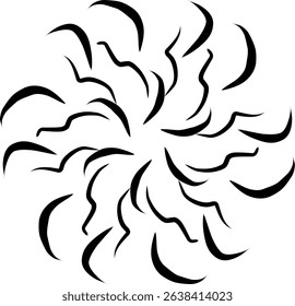 Handdrawn, blackwhite, sketch, scratch, scrawl, doodle, flower, flora, nature, radial, line, radialline, radialflower, symmetricalflower, symmetricalline, circleline, circle, abstractflower, abstract