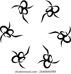 Handdrawn, blackwhite, sketch, scratch, scrawl, doodle, flower, flora, nature, radial, line, radialline, radialflower, symmetricalflower, symmetricalline, circleline, circle, abstractflower, abstract