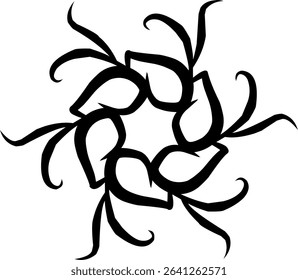 Handdrawn, blackwhite, sketch, scratch, scrawl, doodle, flower, flora, nature, radial, line, radialline, radialflower, symmetricalflower, symmetricalline, circleline, circle, abstractflower, abstract