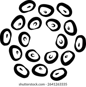 Handdrawn, blackwhite, sketch, scratch, scrawl, doodle, flower, flora, nature, radial, line, radialline, radialflower, symmetricalflower, symmetricalline, circleline, circle, abstractflower, abstract