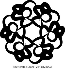 Handdrawn, blackwhite, sketch, scratch, scrawl, doodle, flower, flora, nature, radial, line, radialline, radialflower, symmetricalflower, symmetricalline, circleline, circle, abstractflower, abstract