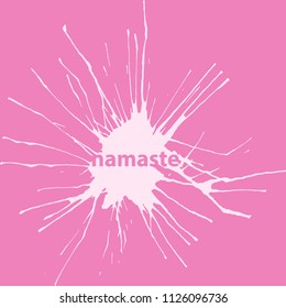 Handdrawn blot. ink drop