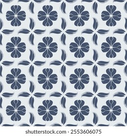 Hand-Drawn Blue Azulejos Ceramic Tile Pattern Collection Featuring Floral and Geometric Motifs – Seamless Vector Designs Perfect for Traditional and Contemporary Decor