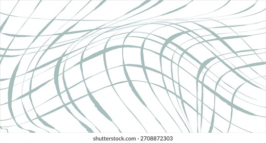 A hand-drawn blue and green and white vector linear checkered pattern. illustartion eps 10.