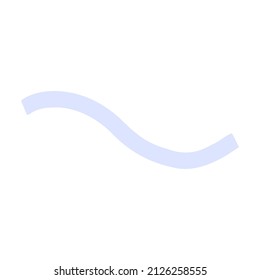 Hand-drawn blue river vector illustration