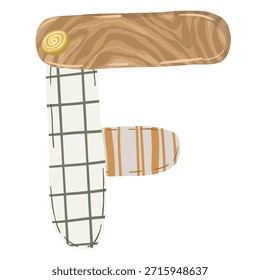 Conjunto de Vector de bebé boho dibujado a mano con prendas, cochecitos y Elementos de naturaleza en tonos neutros para textiles, papelería y decoración de habitaciones para niños.