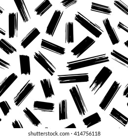 hand-drawn bold brush stroke marker random spotted seamless pattern
