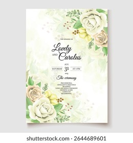 Hand-Drawn Botanical Wedding Invitation Card. Illustrator and designer. Wedding Invites, save the date, Birthday Invites, Video Invites, E-Cards.