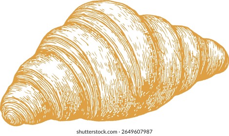 Ilustração de pão desenhado à mão em detalhes finos, com pães artesanais. Perfeito para marca de padaria, receitas, embalagem vintage e design com tema de café.
