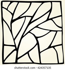 Hand-drawn broken lines wallpaper