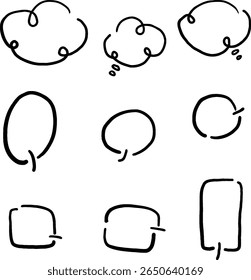 Handgezeichnete Legende, Vektorgrafik-Set