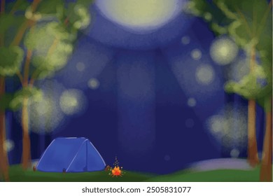 handdrawn camping simple backgroundby amaliaarsy 