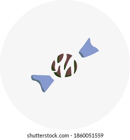 Hand-drawn candy. Doodle style vector illustration. Design element for postcards, invitations or oher graphic and web design.