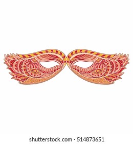 Hand-drawn carnival mask.