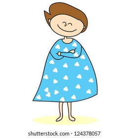 hand-drawn cartoon mommy illustration