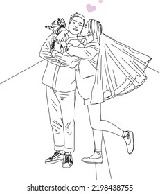 Hand-drawn Casual Wedding, Free Wedding Photos