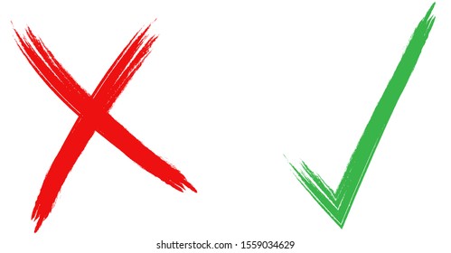 Handdrawn checklist  marks icon. Vector illustrator EPS 10
