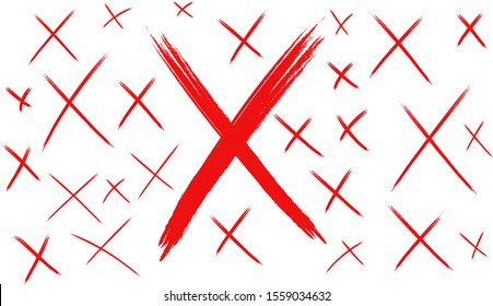 Handdrawn checklist  marks icon. Vector illustrator EPS 10