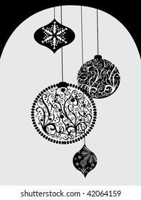 Hand-drawn Christmas illustration, vector