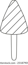 Ilustración vectorial de árbol de Navidad dibujado a mano