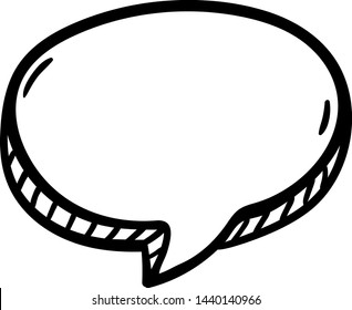 Handdrawn cloud doodle icon. Hand drawn black sketch. Sign symbol. Decoration element. White background. Isolated. Flat design. Vector illustration.