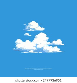 hand-drawn cloud vector asset is a digital design element in EPS format,quality cloud shapes for web design and animations, offering versatility and customization for various creative projects.