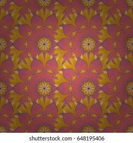 Hand-drawn colored mandala on a white background. Vector abstract pattern.