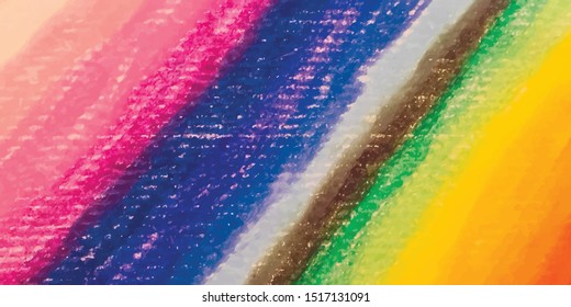 Hand-drawn colored pencils background, Abstract art colorful backdrop.