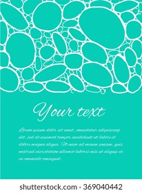 Hand-drawn colored stones. Background of colored stones, pattern of stones. Card with stones. Invitation with stones