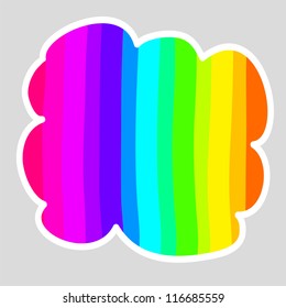 Hand-drawn colorful speech bubbles