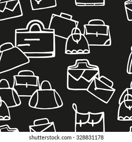 Hand-drawn colorful woman bags seamless pattern. Can be used  for wallpaper, web page background, wrapping paper, print on fabric