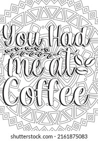 Hand-drawn coloring page for kids and adults. Coffee cup and flowers. A beautiful drawing for girls with patterns and small details. Pictures to color. Vector