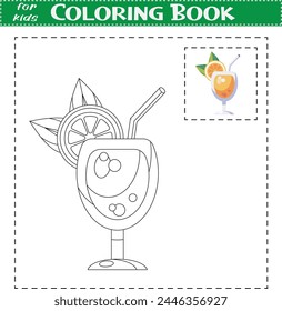 Hand-drawn colouring book for kids
