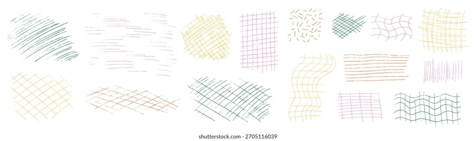 Hand-drawn crayon doodles create a kid pattern with check vibes layered over a simple grid, blending crayon texture and a lively kid mood into a bold check grid.
