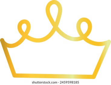  Hand-Drawn Crown Outline Vector Illustration