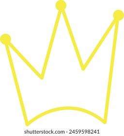  Hand-Drawn Crown Outline Vector Illustration