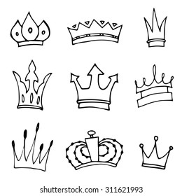 Crown Sketch Images Stock Photos Vectors Shutterstock